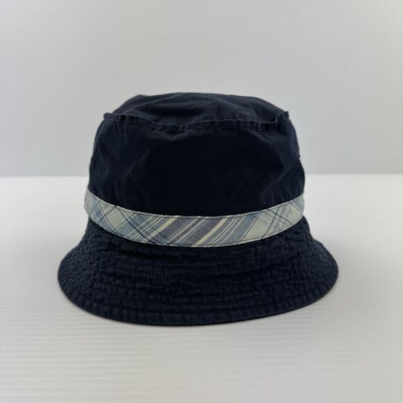 Polo Ralph Lauren Bucket Hat S/M Navy Cotton Plaid Band Fishing Sun Hat Unisex main image 9